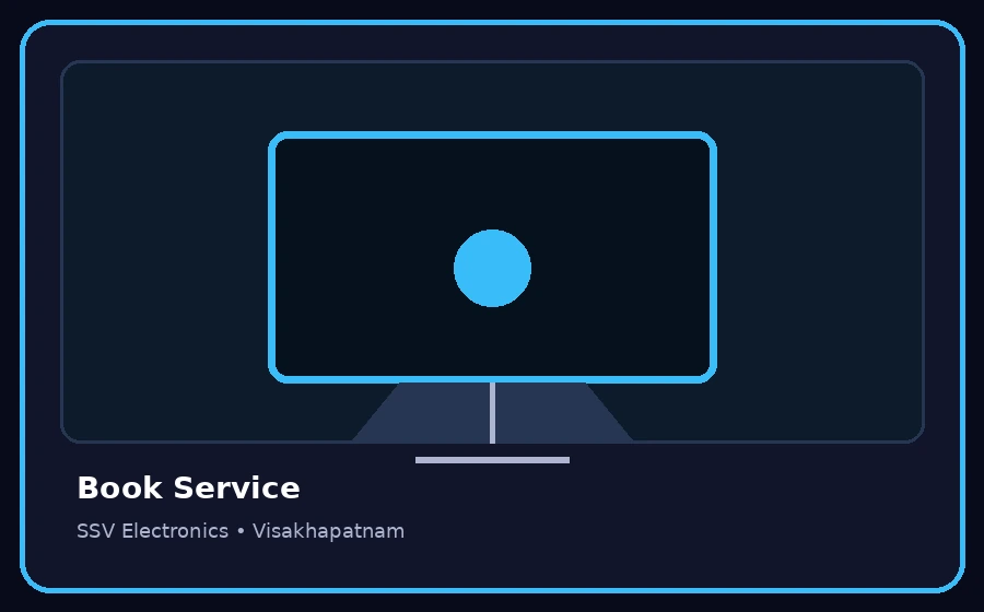 Book Service TV repair visual