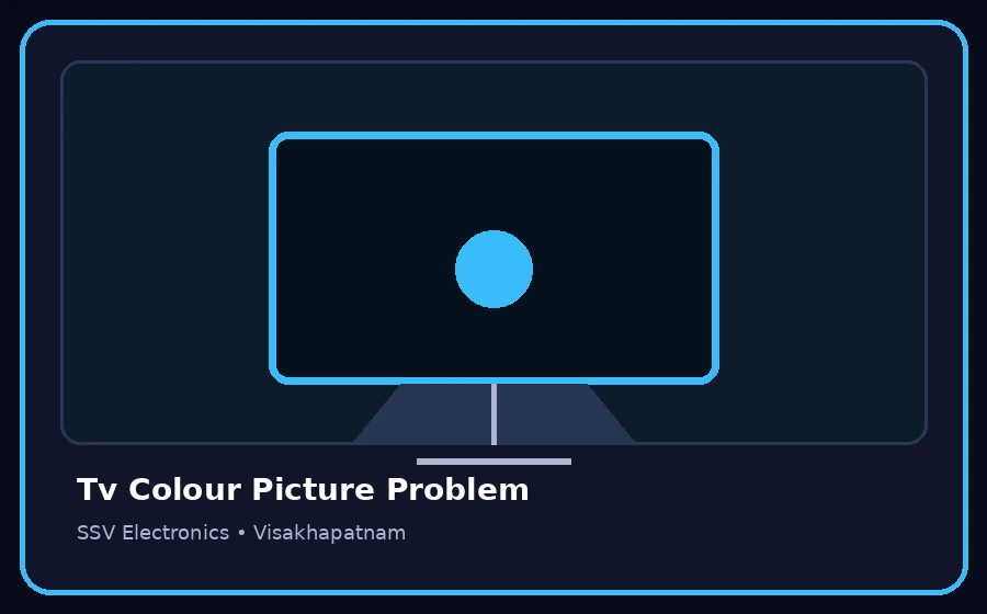 Tv Colour Picture Problem TV repair visual