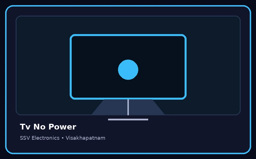 Tv No Power TV repair visual