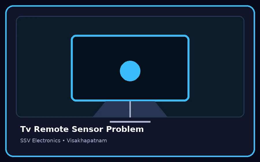 Tv Remote Sensor Problem TV repair visual