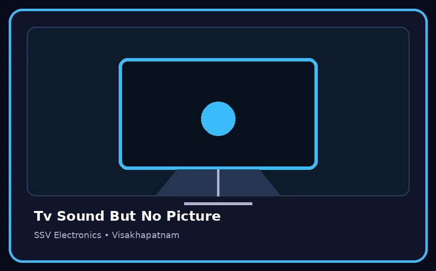 Tv Sound But No Picture TV repair visual